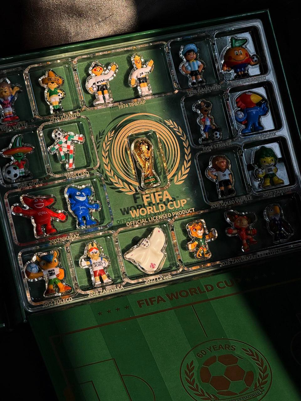 1966-2026世界杯吉祥物手办礼盒